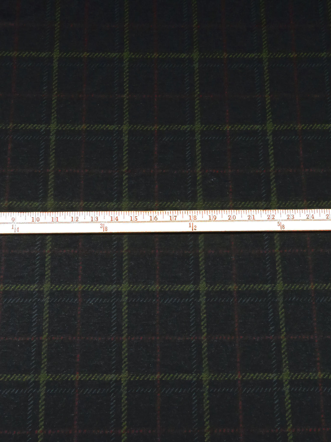 Dark Charcoal/Dark Maroon/Olive/Multi Polyester/Lycra Plaid Print Ponte Knit 59W