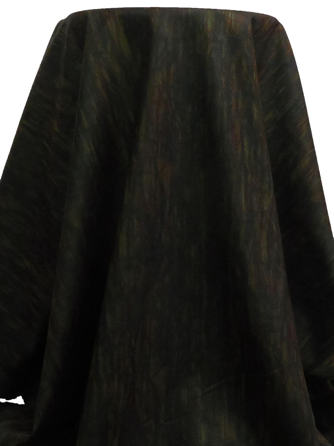 Black/Dark Olive/Chocolate Polyester/Lycra Abstract Matte Foil Print Ponte Knit 58W