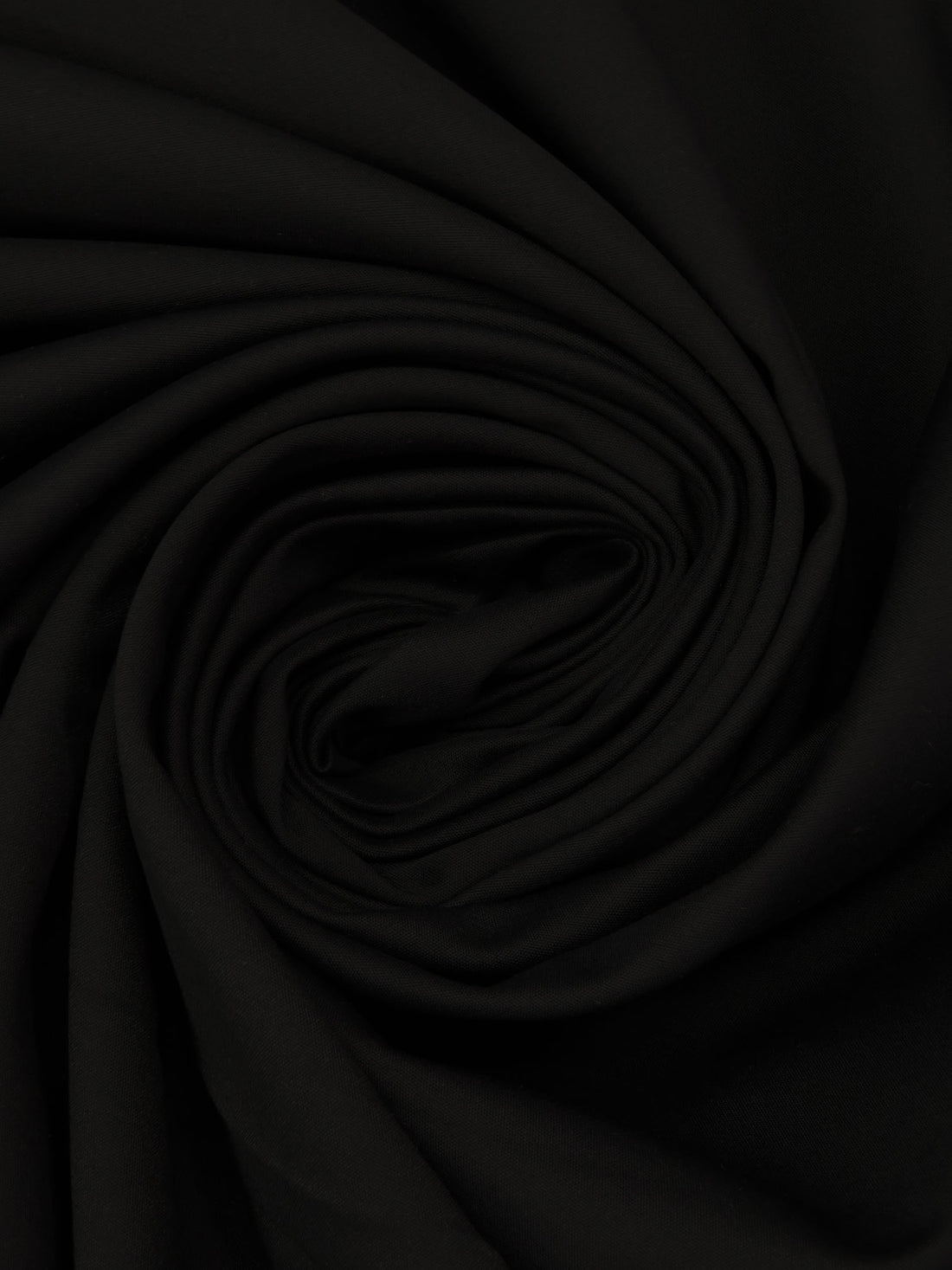 Black Rayon/Polyester/Lycra Suiting - Imported From Italy By A NY Designer - 52W