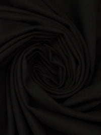 Pitch Black Rayon/Nylon/Polyester Ponte Knit - Imported From Italy By NY Designer - 55W