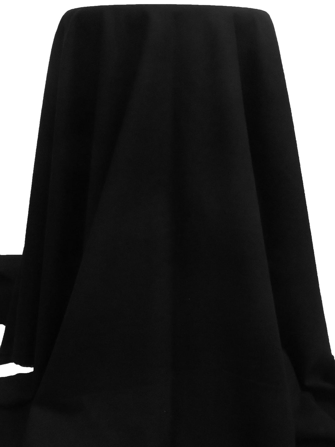 Pitch Black Rayon/Nylon/Polyester Ponte Knit - Imported From Italy By NY Designer - 55W