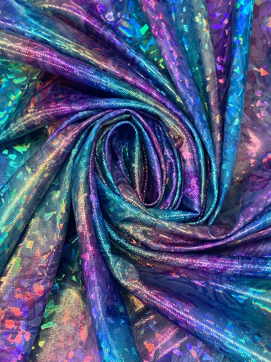 Blue/Multi 100% Polyester Hologram Knit 43W