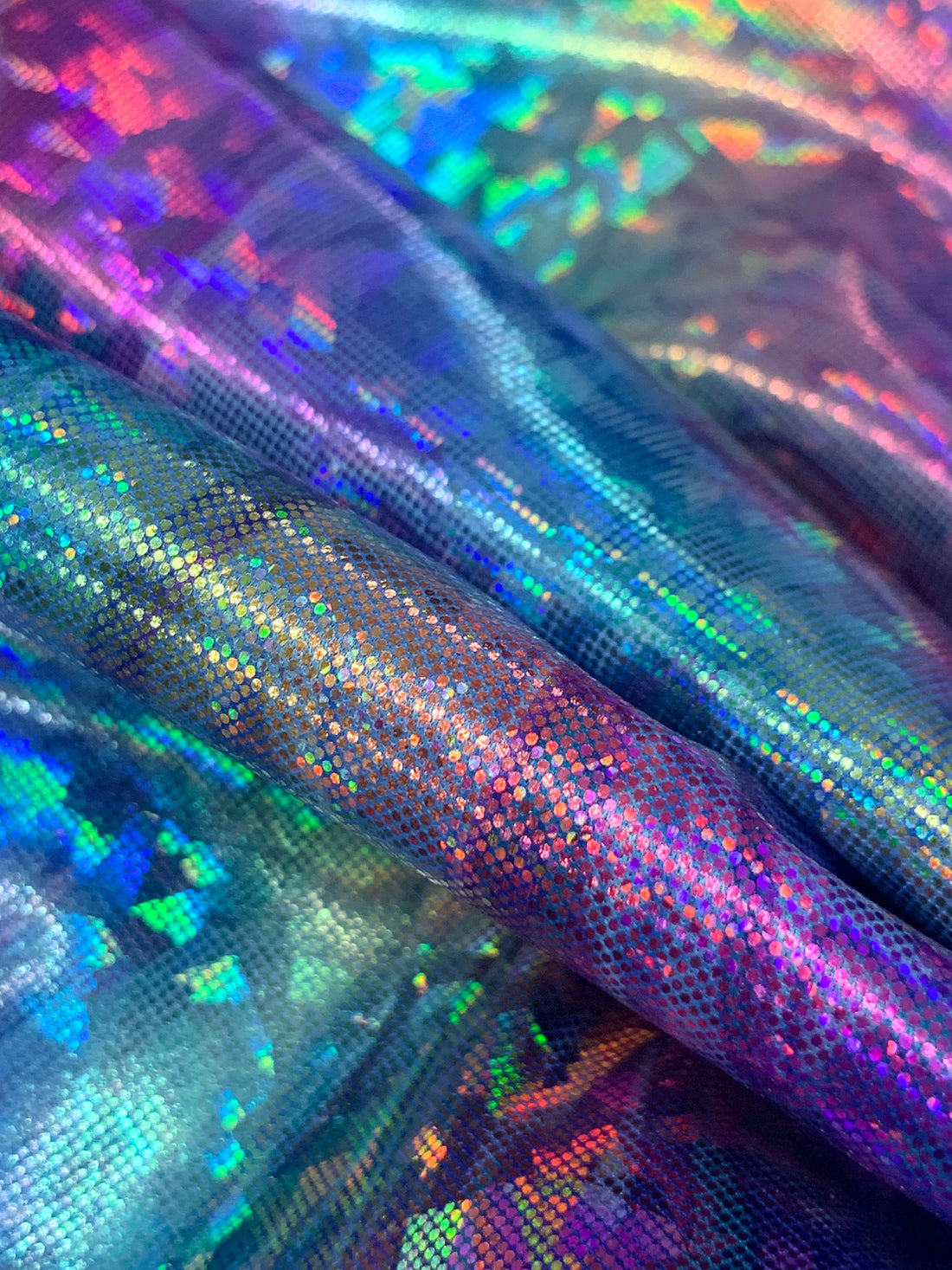 Blue/Multi 100% Polyester Hologram Knit 43W