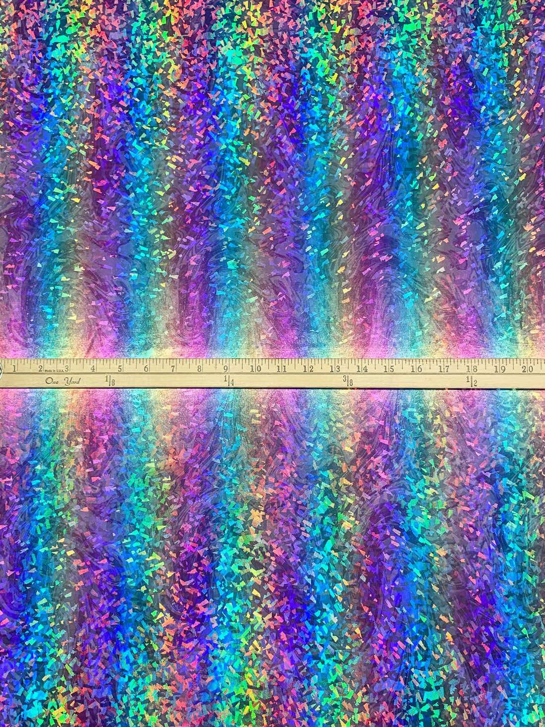 Blue/Multi 100% Polyester Hologram Knit 43W