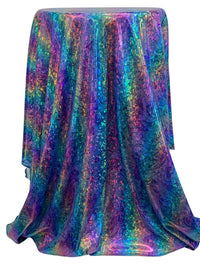 Blue/Multi 100% Polyester Hologram Knit 43W