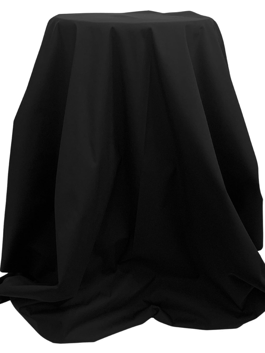 Black Cotton/Lycra Stretch Poplin Shirting - Imported From Italy By NY Designer - 56W