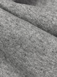 Light Heathered Gray Cotton/Polyester Tubular 1x1 Rib Knit 30W