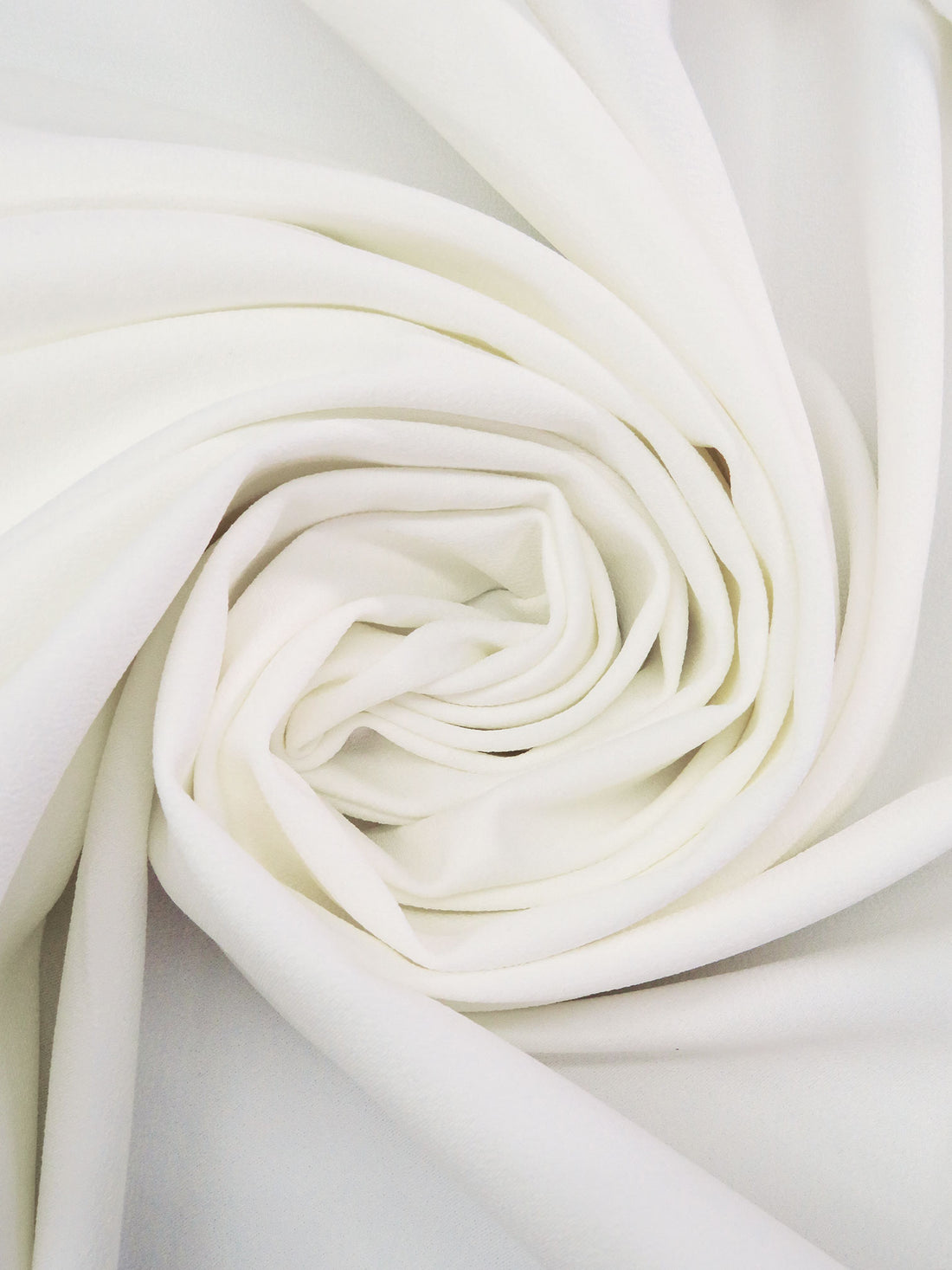 Off-White Polyester/Lycra Crepe Double Knit - NY Designer - 47W