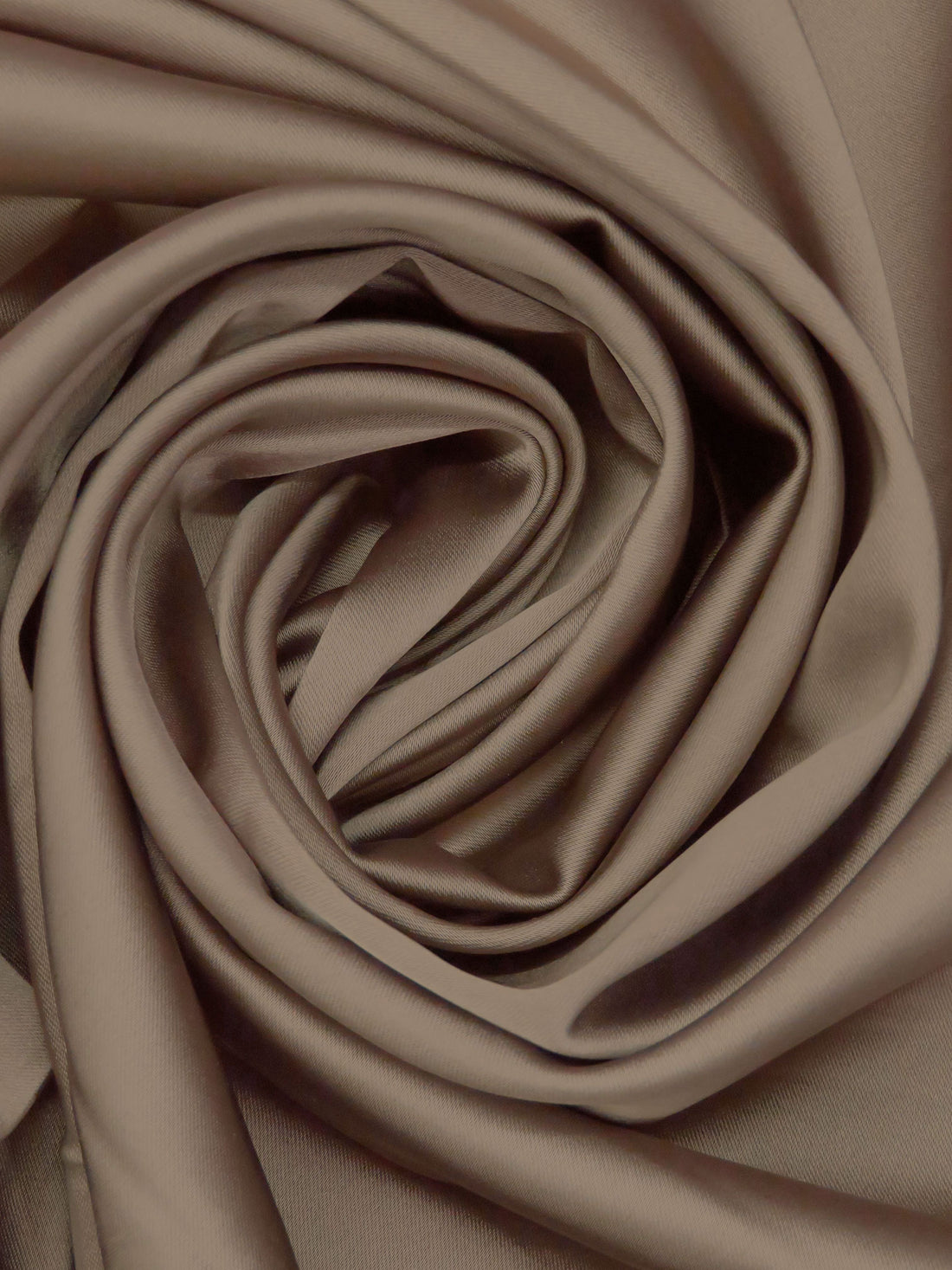 Pastel Brown Polyester/Lycra Stretch Satin - NY Designer - 45W