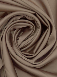 Pastel Brown Polyester/Lycra Stretch Satin - NY Designer - 45W