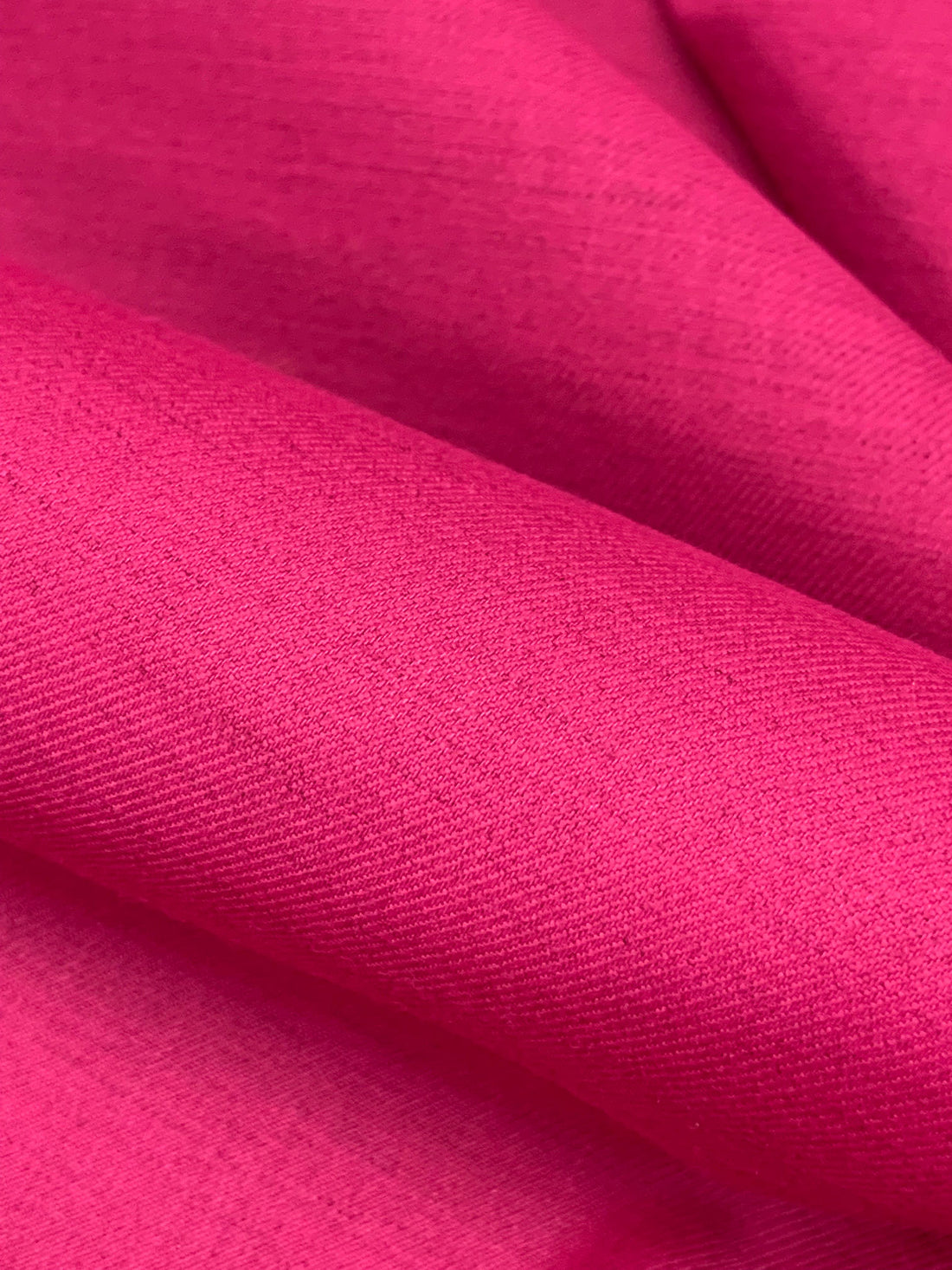 Electric Pink Polyester/Linen/Lycra Stretch Twill - NY Designer - 58W