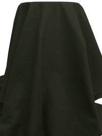 Dark Army Green Polyester/Cotton Poplin Jacketing - NY Designer - 62W