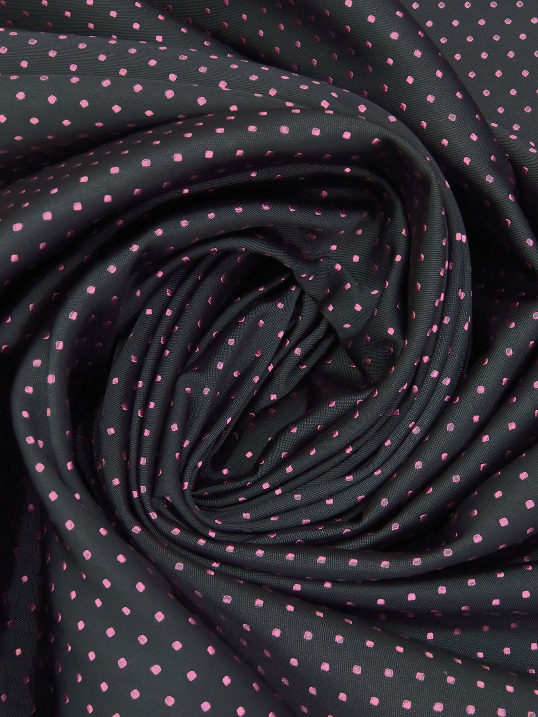 Dark Gray/Black/Sky Magenta 100% Silk Dot Weave Brocade - NY  Designer - 27W