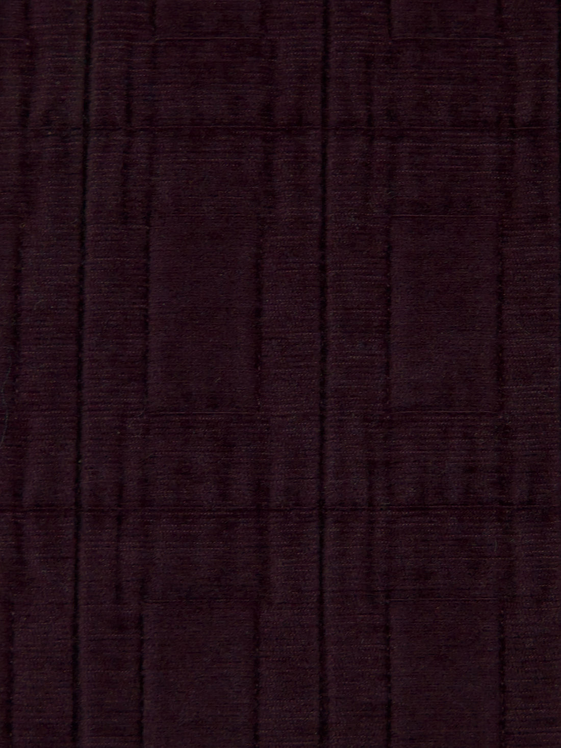 Dark Temptress Purple 100% Polyester Rectangles Weave Chenille Velvet - NY Designer - 67W