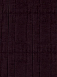 Dark Temptress Purple 100% Polyester Rectangles Weave Chenille Velvet - NY Designer - 67W