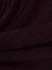 Dark Temptress Purple 100% Polyester Rectangles Weave Chenille Velvet - NY Designer - 67W