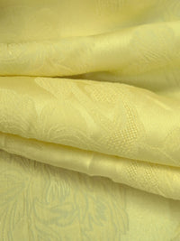 Sweet Corn 100% Polyester Butterfly Floral Weave Burnout Jacquard - NY Designer - 58W