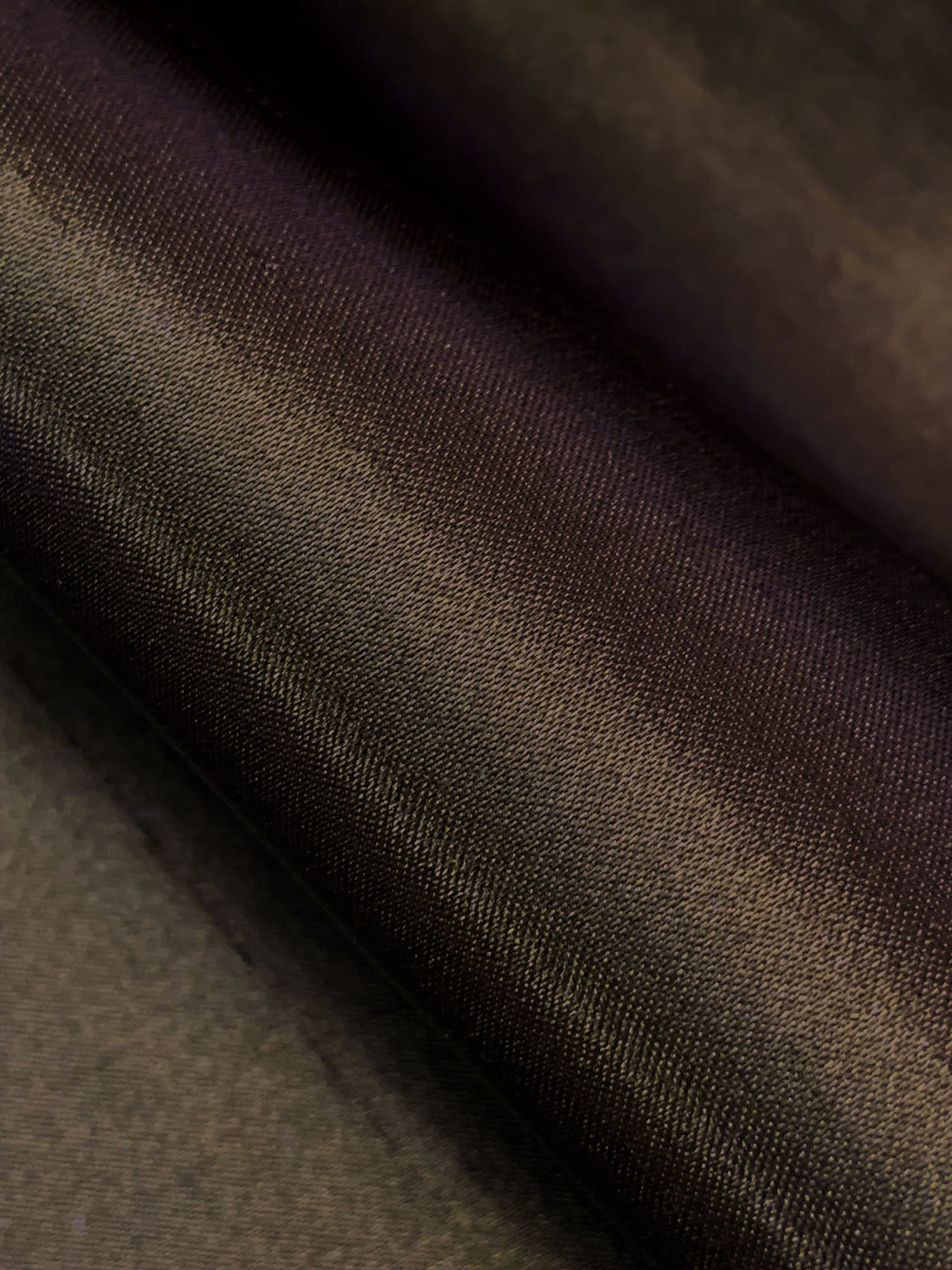 Mission Brown 100% Polyester Satin Shantung - NY Designer - 59W