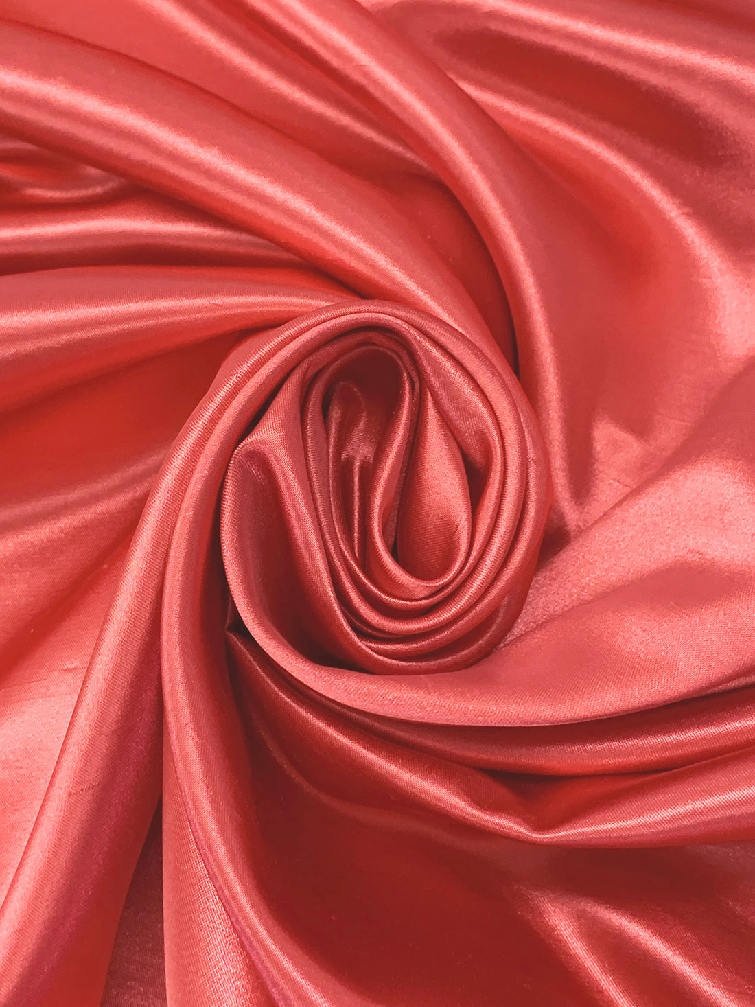 Jelly Bean Red 100% Polyester Satin Shantung - NY Designer - 58W