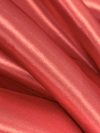 Jelly Bean Red 100% Polyester Satin Shantung - NY Designer - 58W