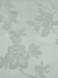 Ash Gray 100% Rayon Floral Weave Jacquard Blouse Weight Woven - NY Designer - 52W