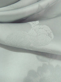 Ash Gray 100% Rayon Floral Weave Jacquard Blouse Weight Woven - NY Designer - 52W