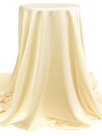 Cream 100% Polyester Charmeuse 58W