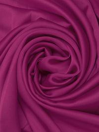 Dark Jazzberry Jam 100% Polyester Charmeuse - NY Designer - 58W