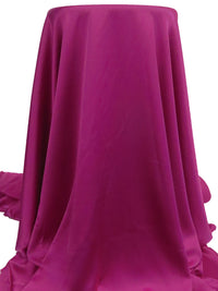 Dark Jazzberry Jam 100% Polyester Charmeuse - NY Designer - 58W