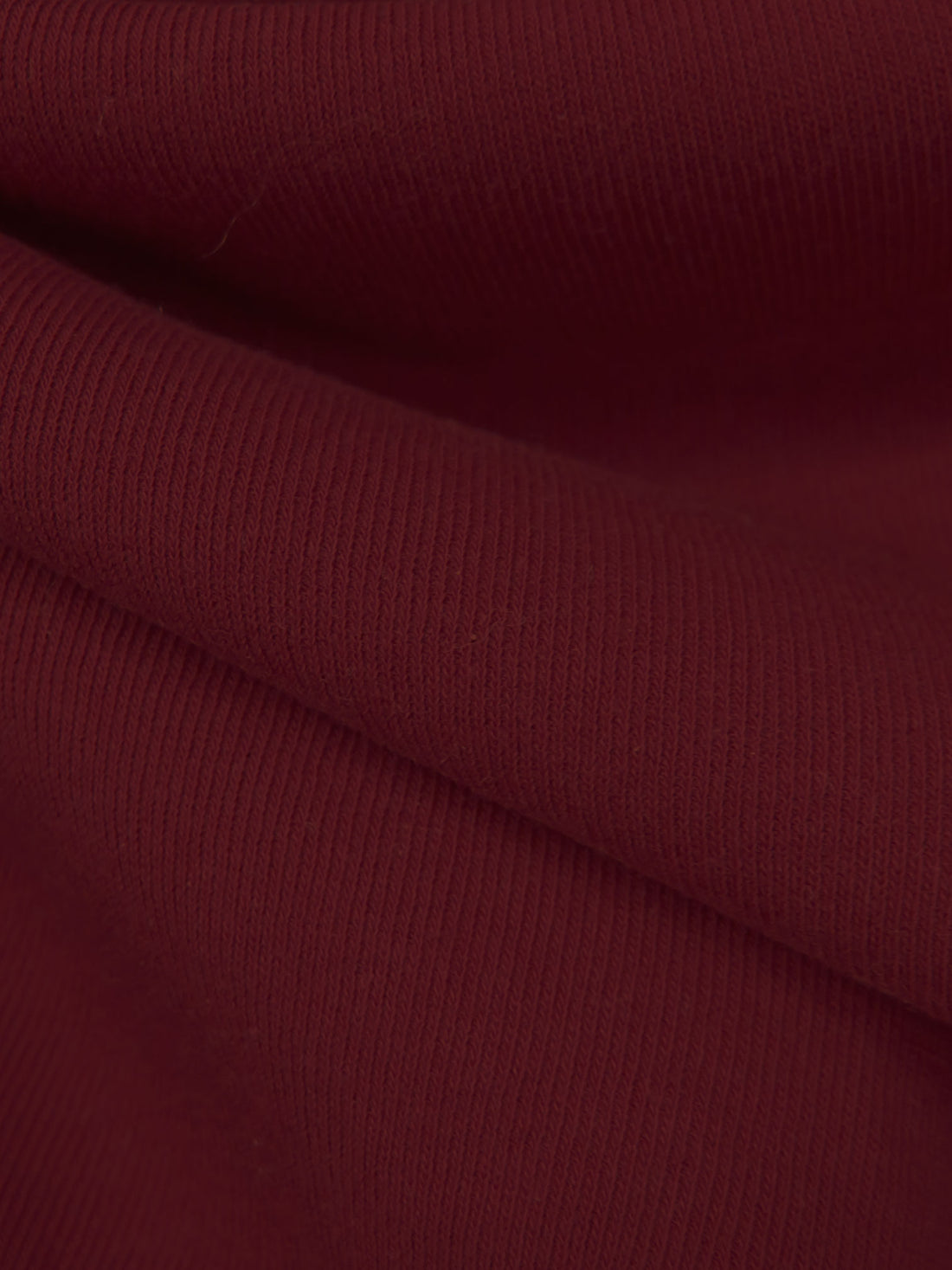 Dark Scarlet 100% Cotton Fine Rib Knit - NY Designer - 70W