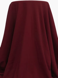 Dark Scarlet 100% Cotton Fine Rib Knit - NY Designer - 70W