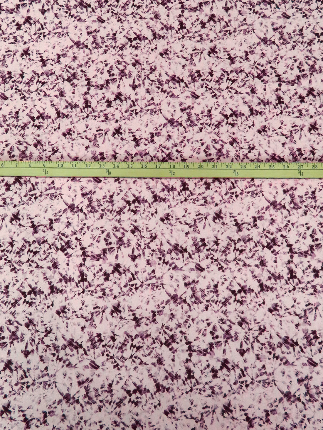 Lotion Pink/Deep Ruby/Brown Polyester/Lycra Abstract Grunge Print Stretch Blouse Weight Woven 53W