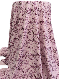 Lotion Pink/Deep Ruby/Brown Polyester/Lycra Abstract Grunge Print Stretch Blouse Weight Woven 53W