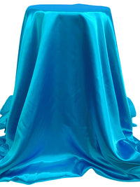 Rich Electric Blue 100% Polyester Satin Shantung - NY Designer - 57W