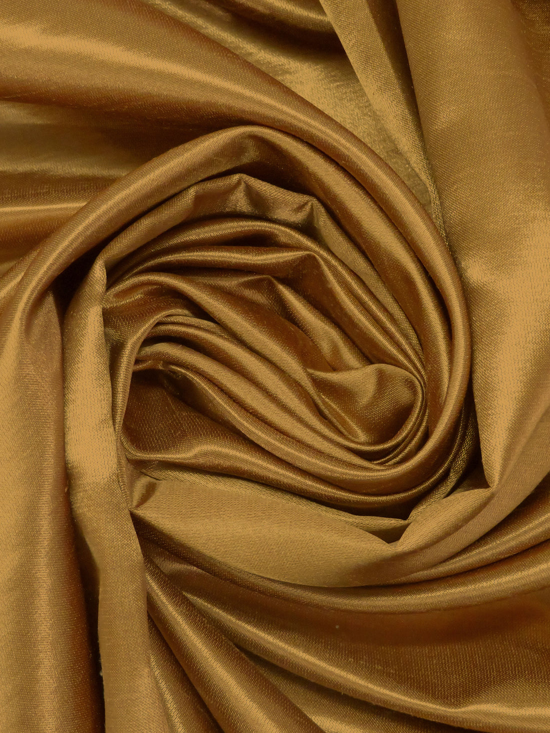 Golden Brown 100% Polyester Satin Shantung - NY Designer - 58W
