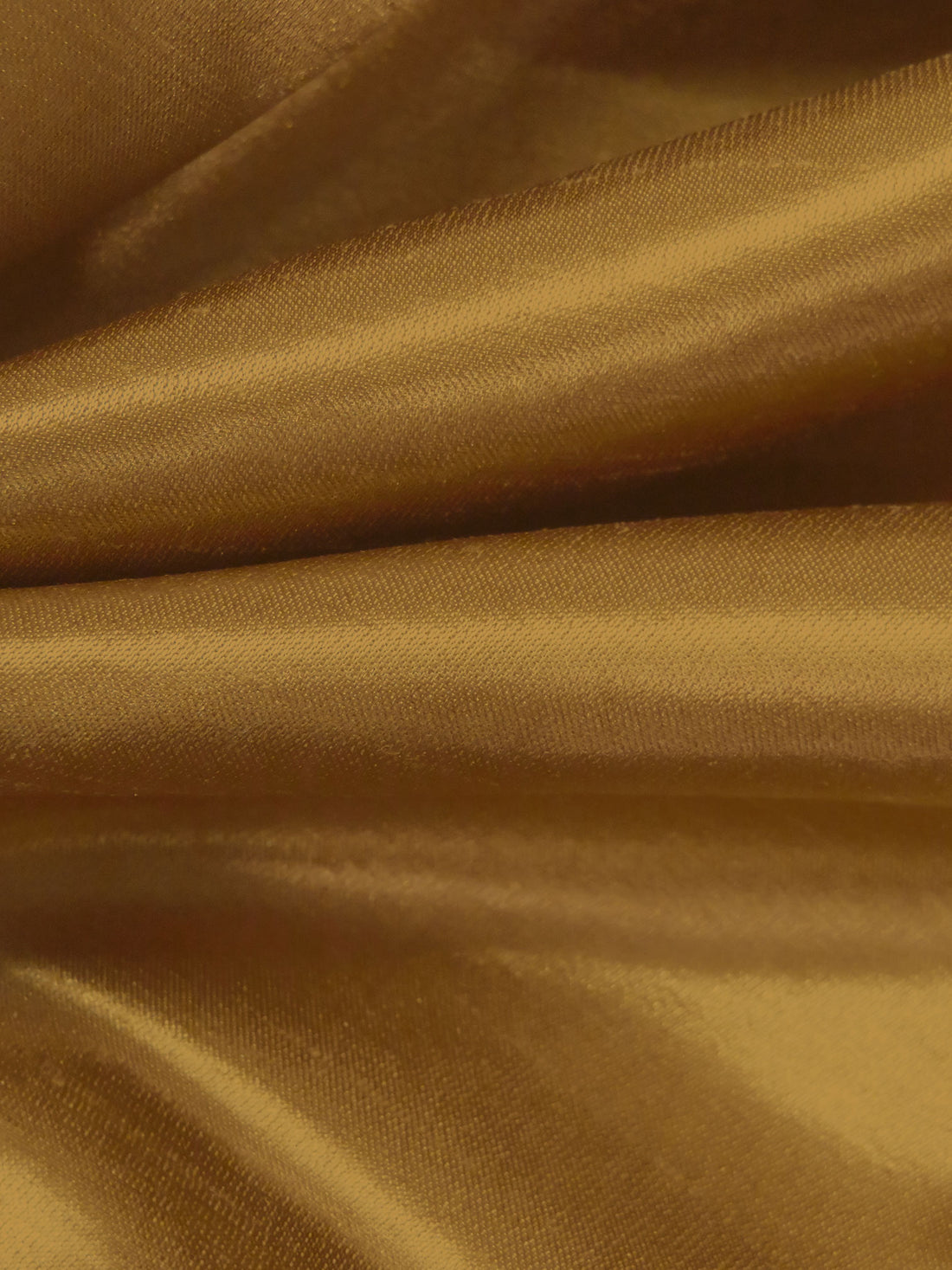 Golden Brown 100% Polyester Satin Shantung - NY Designer - 58W