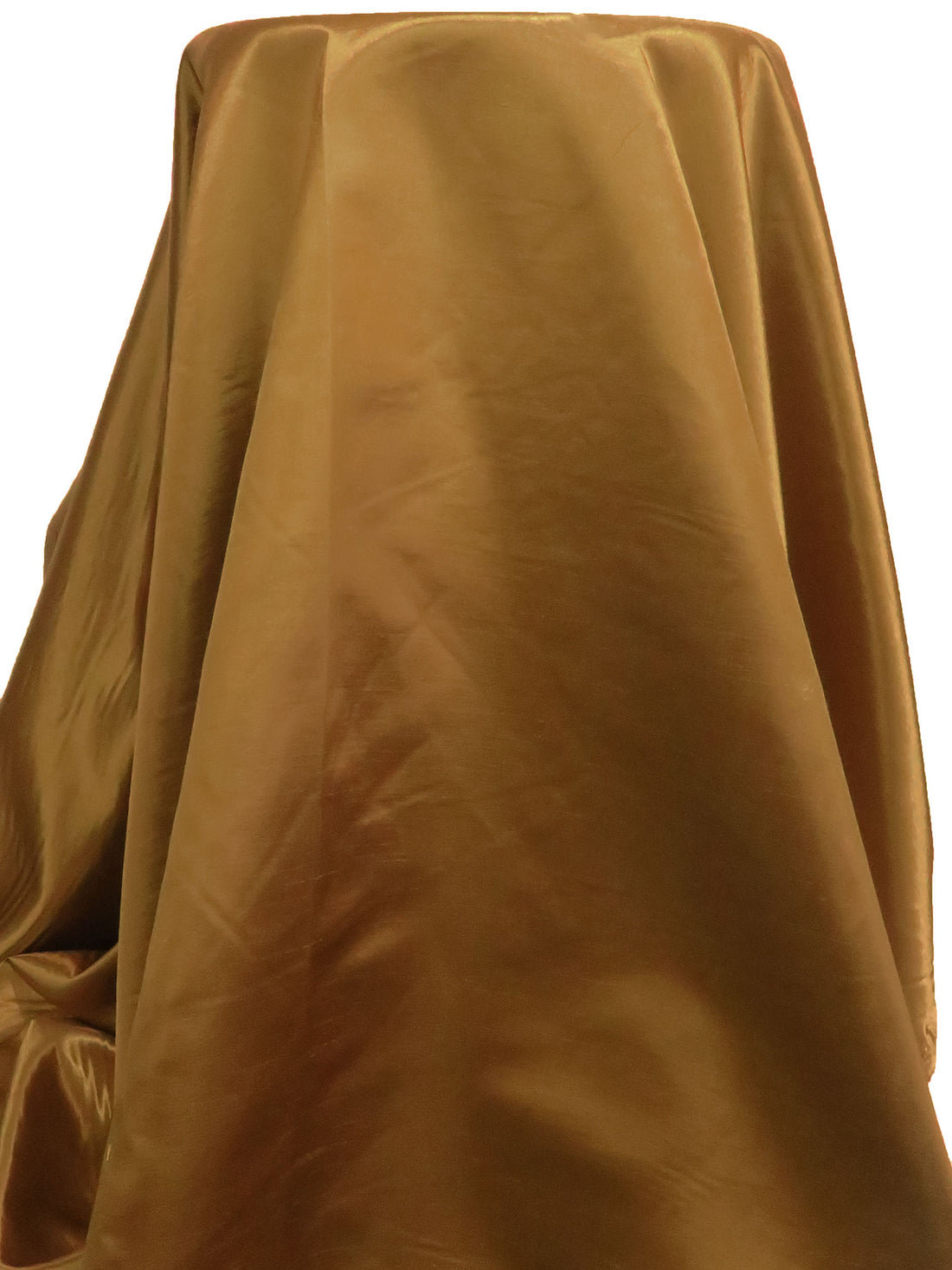 Golden Brown 100% Polyester Satin Shantung - NY Designer - 58W