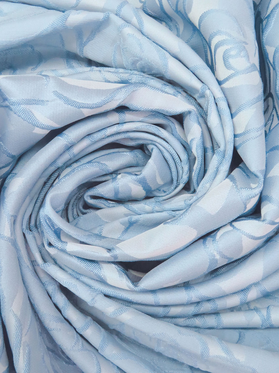 Cornflower 100% Polyester Abstract Roses Weave Jacquard 61W