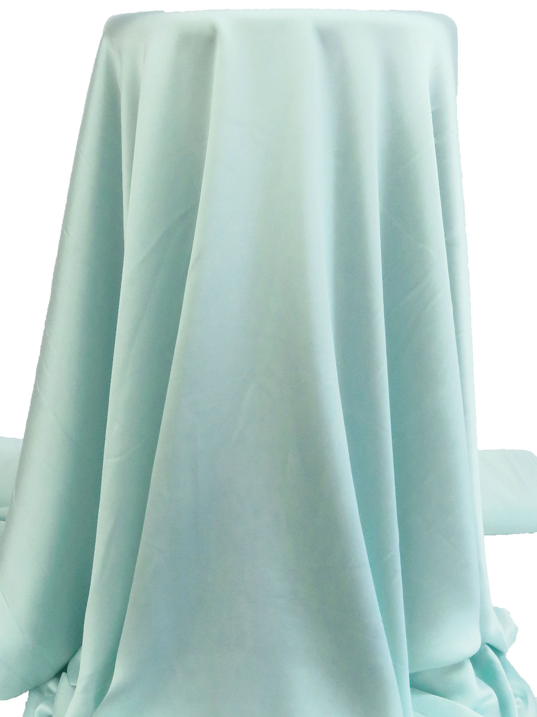 Pale Mint 100% Polyester Charmeuse - NY Designer - 57W