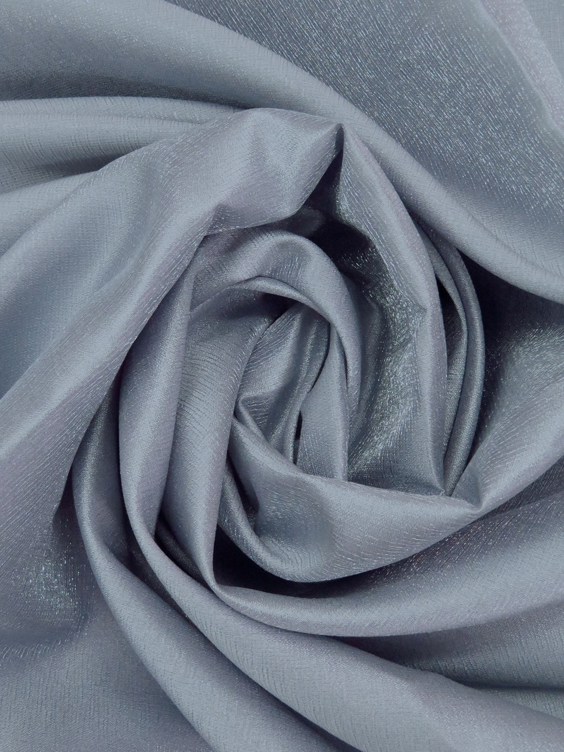 Light Steel Blue Polyester/Metallic Satin - NY Designer - 58W