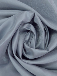 Light Steel Blue Polyester/Metallic Satin - NY Designer - 58W