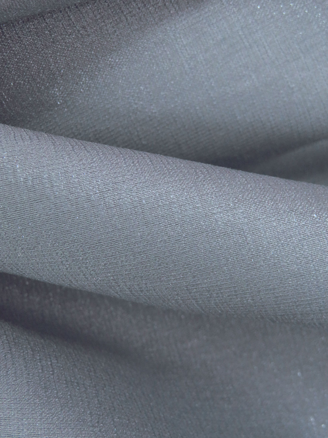 Light Steel Blue Polyester/Metallic Satin - NY Designer - 58W