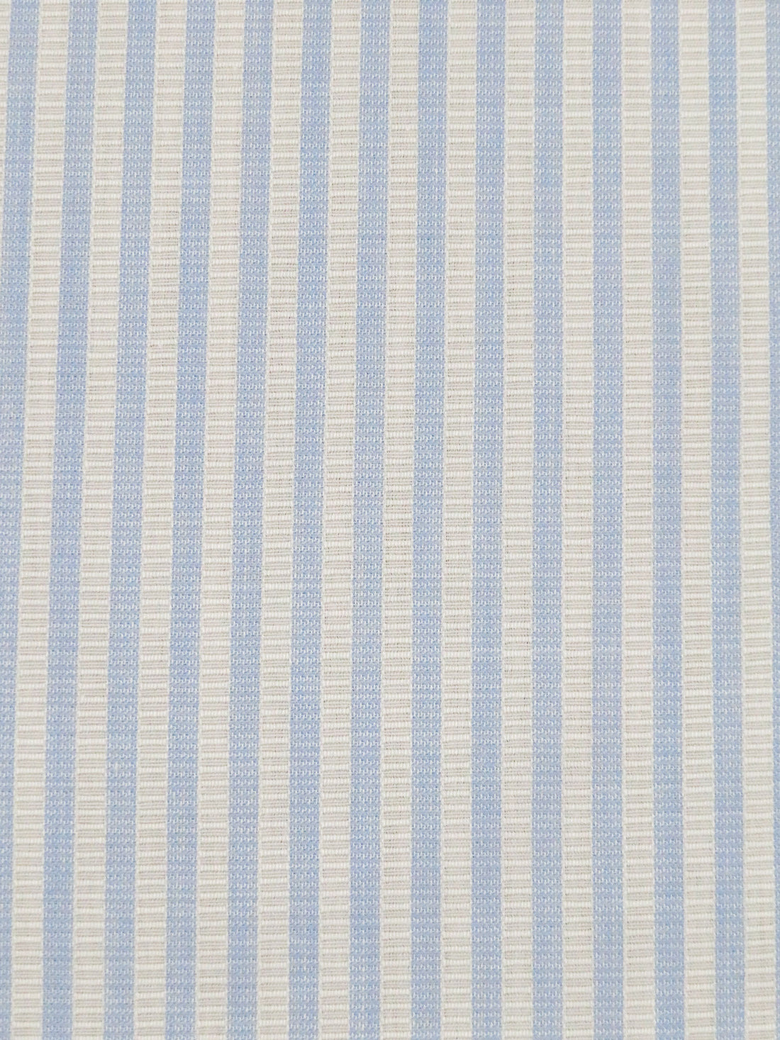 Cornflower/White 100% Cotton Vertical Stripe Weave Shirting 46W