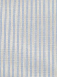 Cornflower/White 100% Cotton Vertical Stripe Weave Shirting 46W