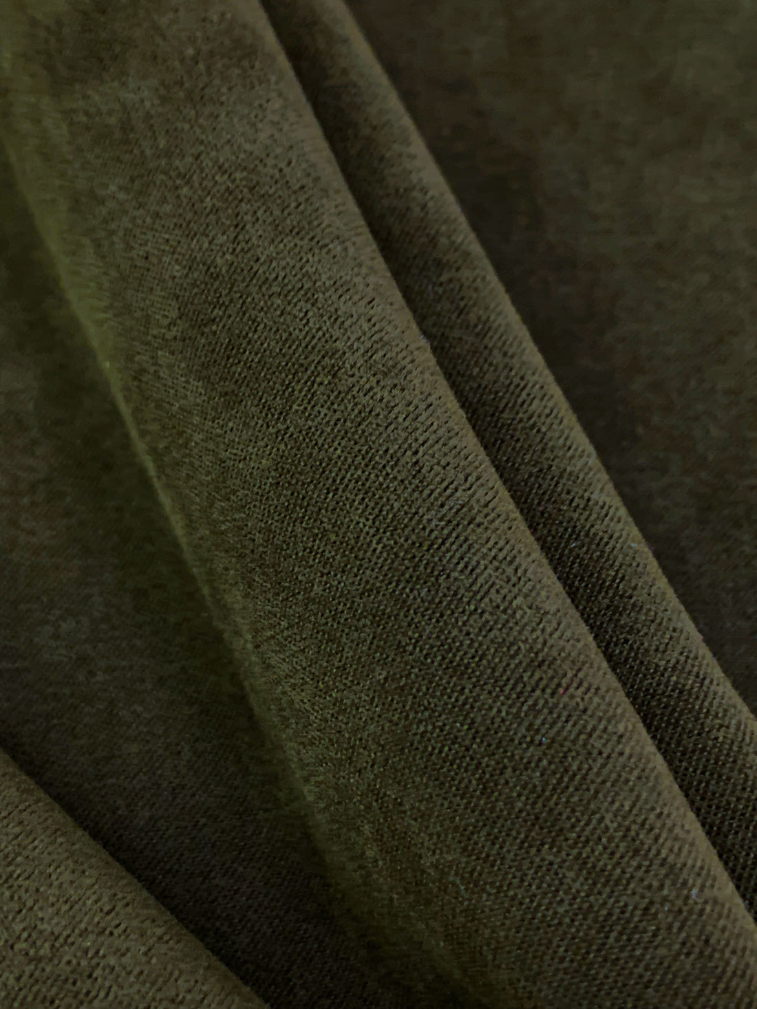 Winterleaf Brown Polyester/Lycra Moleskin Stretch Suiting - NY Designer - 44W