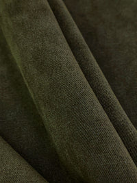 Winterleaf Brown Polyester/Lycra Moleskin Stretch Suiting - NY Designer - 44W