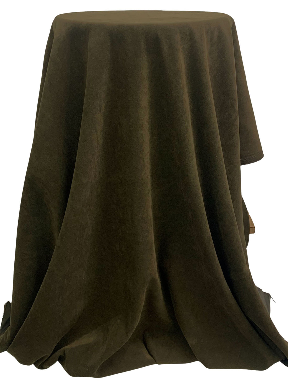 Winterleaf Brown Polyester/Lycra Moleskin Stretch Suiting - NY Designer - 44W