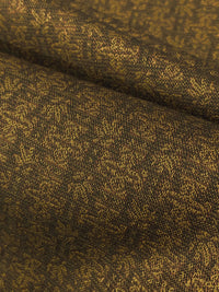 Vegas Gold/Dark Umber/Coyote Brown 100% Cotton Novelty Weave Jacquard - NY Designer - 44W
