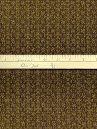 Vegas Gold/Dark Umber/Coyote Brown 100% Cotton Novelty Weave Jacquard - NY Designer - 44W
