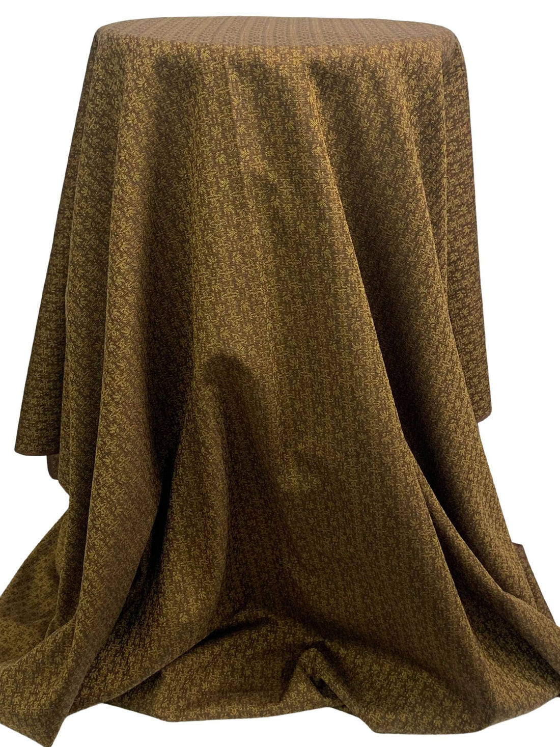 Vegas Gold/Dark Umber/Coyote Brown 100% Cotton Novelty Weave Jacquard - NY Designer - 44W